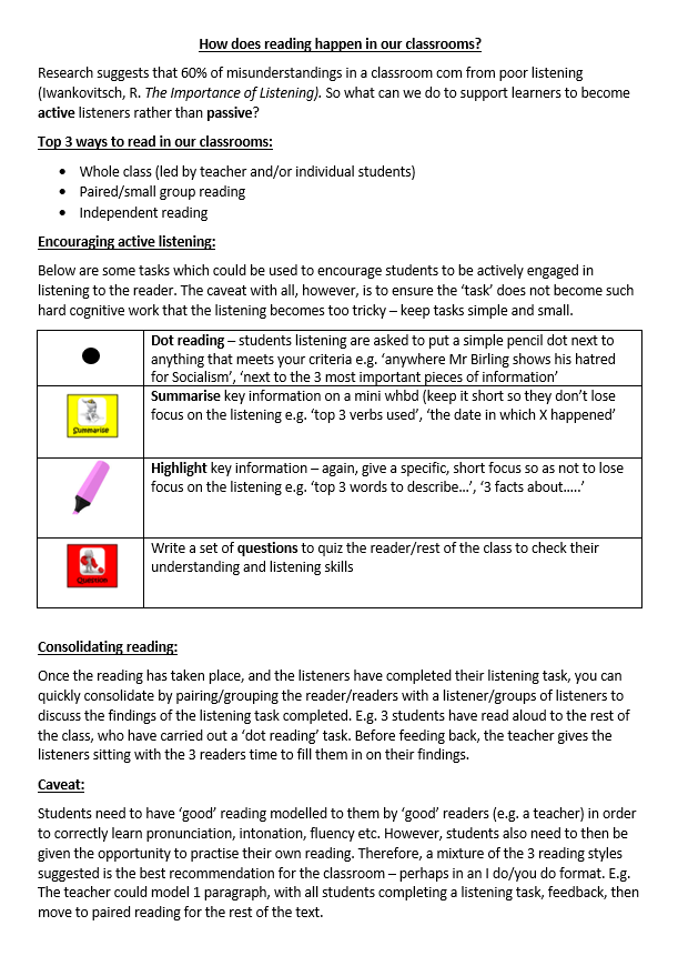 Hungerhill School - Literacy